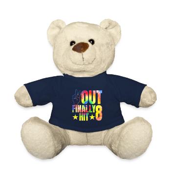Célébration du 8e anniversaire du célébrant de 8 ans - Nounours - bleu marine - Devant