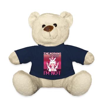 La licorne maléfique montre le majeur. Grouch du matin - Nounours - bleu marine - Devant