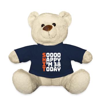 soooo happy i'm 38 Lustig 38. Geburtstag 38 - Teddy - French Navy - Vorne