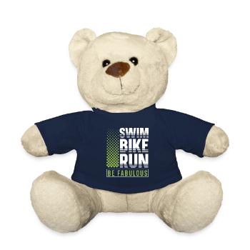 Swim Bike Run Be Fabulous Triathlon Athlet Swim - Teddy - French Navy - Vorne