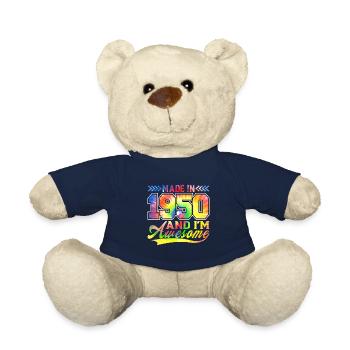Made In 1950 Und Ich Bin Awesome Farbspektrum - Teddy - French Navy - Vorne