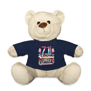 71 Jahre Sonnenschein, Gemischt Mit Einem Kleinen - Teddy - French Navy - Vorne