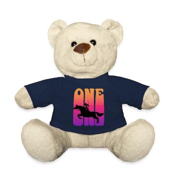 Mädchen Reitet, Ich Bin 1 Jahr Alt, Kinder 1. - Teddy - French Navy - Vorne