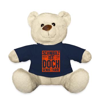 Schwarz Ist Doch Genug Farbe Halloween Holiday - Teddy - French Navy - Vorne