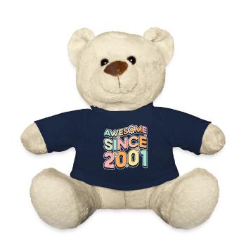 Fantastique depuis 2001 thème floral - Nounours - bleu marine - Devant