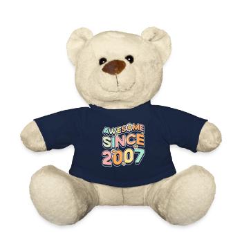 Fantastique depuis 2007 Thème floral - Nounours - bleu marine - Devant