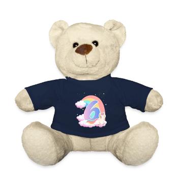 6 Unicorn Rainbow Clouds Little Pony 6. - Teddy Bear - french navy - Front