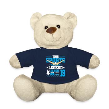 This Sports Legend Is Now 19 And Swims To - Teddy Bear - french navy - Front