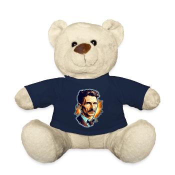Nikola Tesla - Nounours - bleu marine - Devant