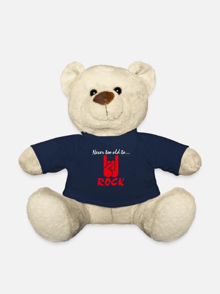 Never too old to rock - Teddy Bear - french navy