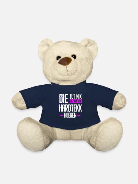 Hard Tekk Hardtekk Tekkno Gabberina Geschenk - Teddy - French Navy
