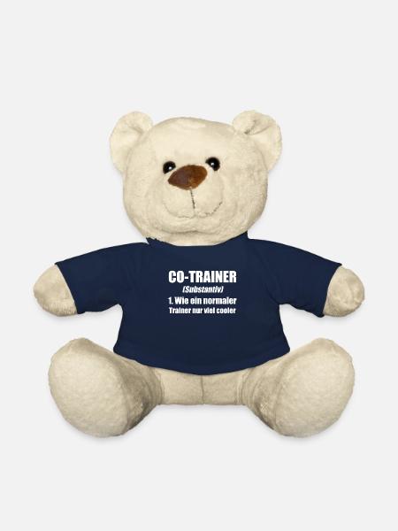 Co-Trainer Trainer Fußballtrainer Geschenk - Teddy - French Navy