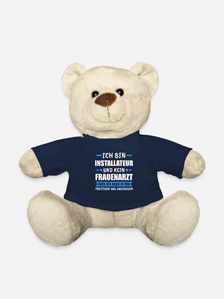 Installateur Klempner Spruch Geschenk - Teddy - French Navy