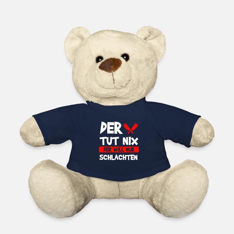 Fleischer Fleisch Metzger Geschenk - Teddy - French Navy
