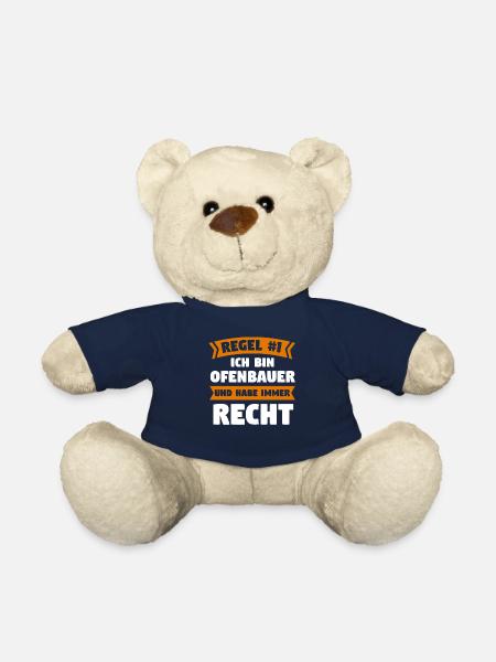 Ofenbauer Ofen Kamin Geschenk - Teddy - French Navy