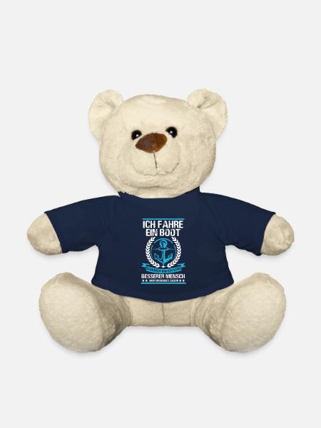 Boot Motorboot Boote Geschenk - Teddy - French Navy