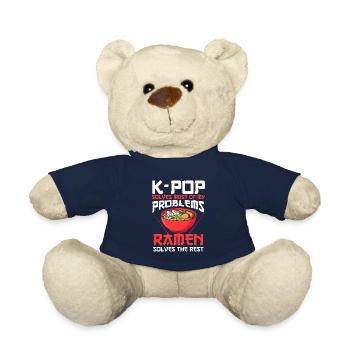 K-Pop &Ramen K-Pop Cadeau - Nounours - bleu marine - Devant