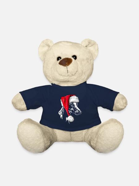 Santa WHIPPET Chiens chien Wilsigns - Nounours - bleu marine