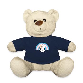 Transgender Cat Transgender Pride Cat Geschenk - Teddy - French Navy - Vorne