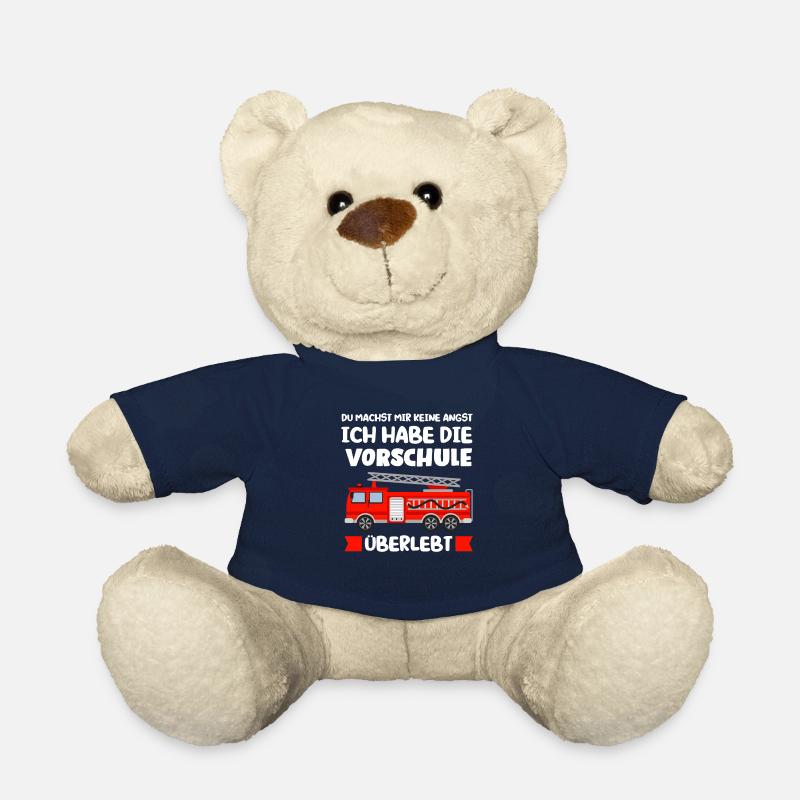 Vorschule Feuerwehr Vorschüler Geschenk - Teddy - French Navy