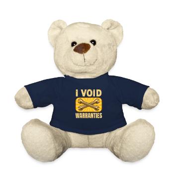 I Void Warranties Automotive Mechanic Truck Mechatronics Technician - Teddy Bear - french navy - Front