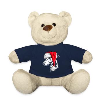 Santa ITALIAN WIND CHIME Christmas Wilsigns - Teddy Bear - french navy - Front