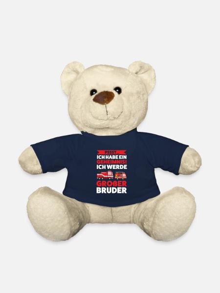Großer Bruder Feuerwehr Grosser Bruder Geschenk - Teddy - French Navy