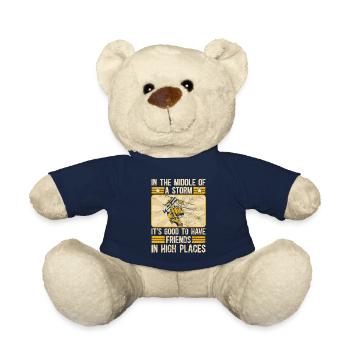 Power Lineman Power Line Electrician - Teddy Bear - french navy - Front