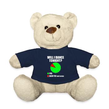 Dancing Slogan Ballroom Couple Dance Dance Floor - Teddy Bear - french navy - Front