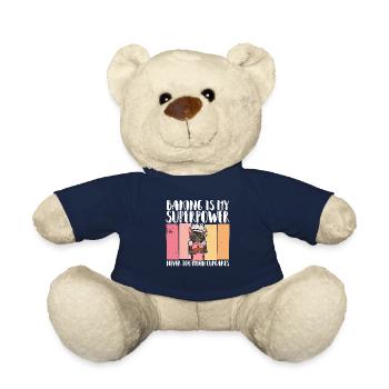 Cat Hobby Baker Dessert Baking Baker - Teddy Bear - french navy - Front