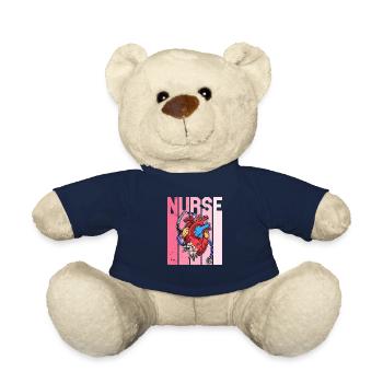 Herz Beruf Kardiologie Kardiologe Arzt Ausbildung - Teddy - French Navy - Vorne