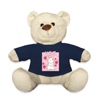 Cottagecore Erdbeermilch Otaku Anime Japanischer M - Teddy - French Navy - Vorne