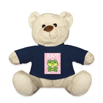 Cottagecore Erdbeermilch Otaku Anime Japanischer M - Teddy - French Navy - Vorne