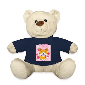 Cottagecore Erdbeermilch Otaku Anime Japanischer M - Teddy - French Navy - Vorne