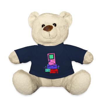 Game Boy 90s Konsole Vintage Retro Distressed - Teddy - French Navy - Vorne