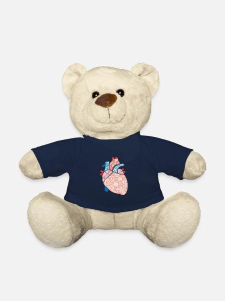 Herz Anatomie Biologe Herzschlag Medizin Geschenk - Teddy - French Navy