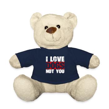 Ich Liebe Hunde, Nicht Sie Entwerfen Für - Teddy - French Navy - Vorne