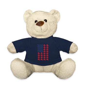 Sport Us Flag Kabaddi - Teddy Bear - french navy - Front