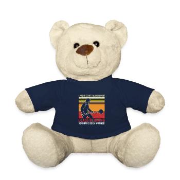 Glass Glassblower - Teddy Bear - french navy - Front