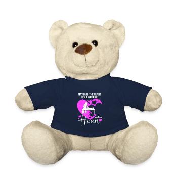 Massage Masseur Masseurin Heilpraktiker - Teddy - French Navy - Vorne