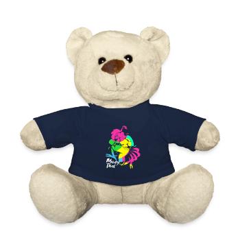 Muay thai kickboxer kickboxing boxe thaïlandaise - Nounours - bleu marine - Devant