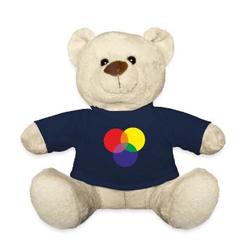Farben mischen Künstler Maler Geschenk - Teddy - French Navy - Vorne