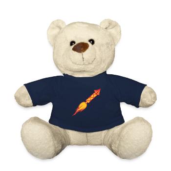 les flammes brûlent chaud rapide ra - Nounours - bleu marine - Devant