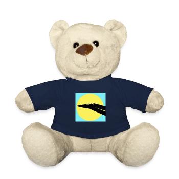 Concorde et soleil - Nounours - bleu marine - Devant