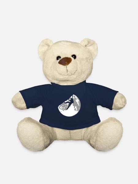 full moon and climbing - Teddy Bear - french navy