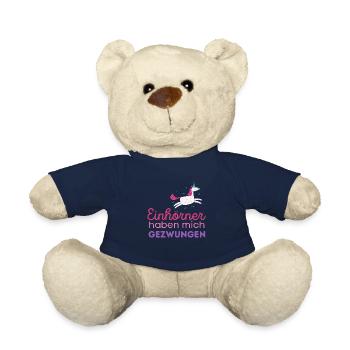 Muddy run shirt mud Matsch Laufshirt Team Einhorn - Teddy - French Navy - Vorne