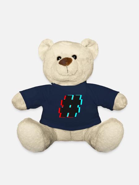 Hashtag # - Teddy Bear - french navy