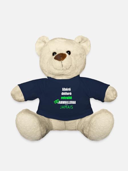 libéré délivré retraité - Nounours - bleu marine