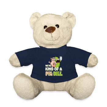 Drôle d’amoureux du concombre Jeu de mots Une sorte de cochon d - Nounours - bleu marine - Devant