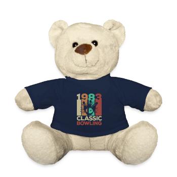 1983 40. Geburtstag Vintage Retro Bowling - Teddy - French Navy - Vorne
